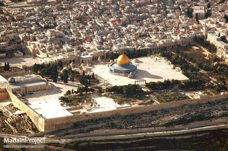 An ariel view of the Temple Mount.